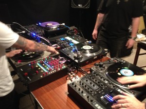 Multiple DJ rigs
