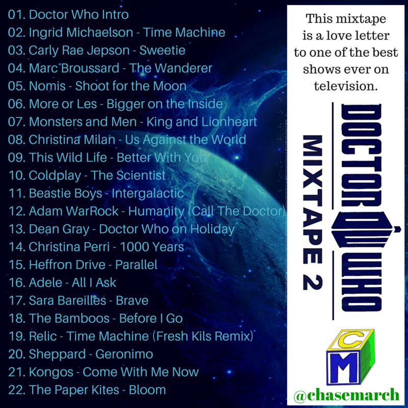 Doctor Who Mixtape 2 Back Cover
