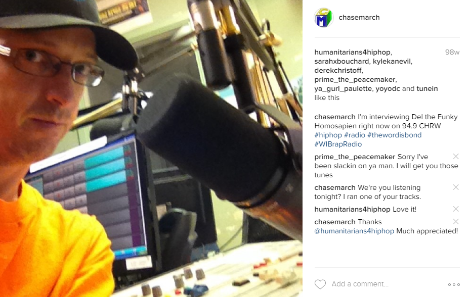 Chase March Radio Selfie