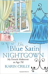 Blue Satin Nightgown by Karin Crilly